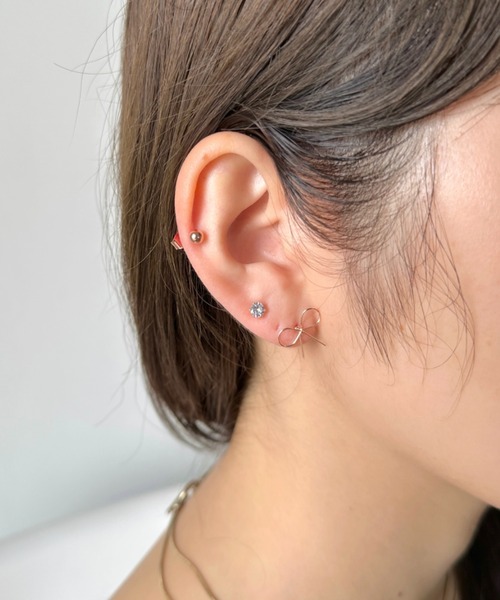 ピアス フェミニンリボン3セットピアス レディース | sowang | 06