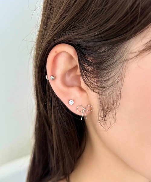 ピアス フェミニンリボン3セットピアス レディース | sowang | 10