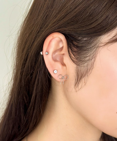 ピアス フェミニンリボン3セットピアス レディース | sowang | 11