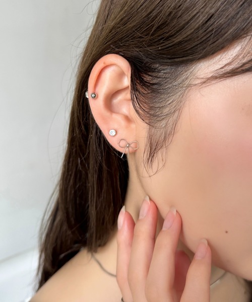 ピアス フェミニンリボン3セットピアス レディース | sowang | 12
