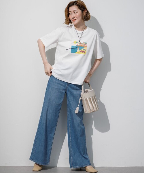 tシャツ 半袖 Lauren Rolwing コラボ グラフィックプリント Tシャツ レディース | ブランド登録なし | 05