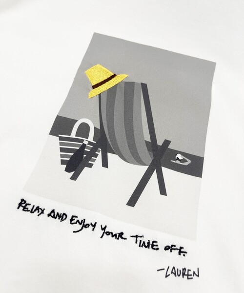 tシャツ 半袖 Lauren Rolwing コラボ グラフィックプリント Tシャツ レディース | ブランド登録なし | 10