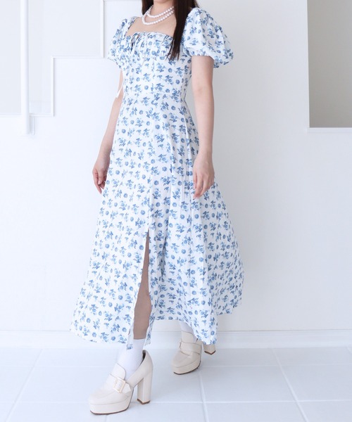 「titty＆Co. PETIT」 半袖ワンピース FREE ブルー レディース_画像5