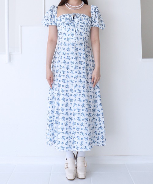 「titty＆Co. PETIT」 半袖ワンピース FREE ブルー レディース_画像6
