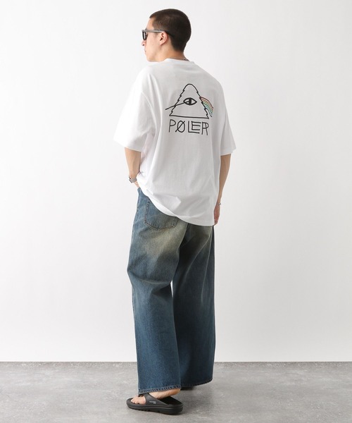 「POLeR」 半袖Tシャツ MEDIUM パープル メンズ_画像4