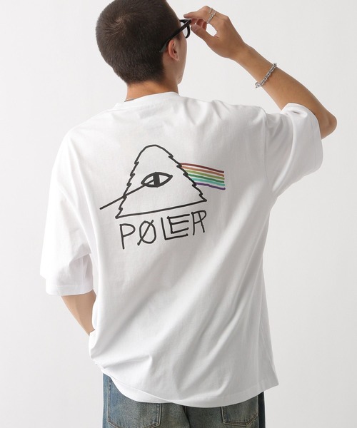 「POLeR」 半袖Tシャツ MEDIUM パープル メンズ_画像8
