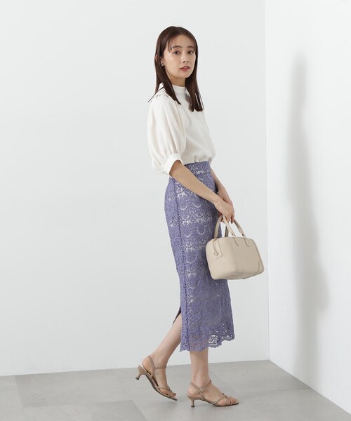 「N.(N. Natural Beauty Basic)」 半袖ブラウス MEDIUM オフホワイト レディース_画像7