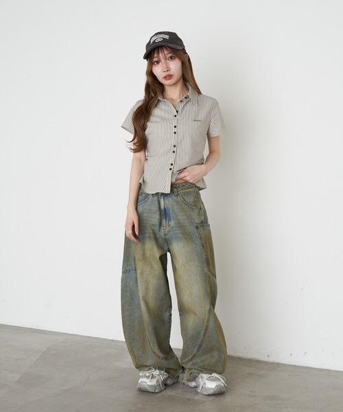 Ray Cassin（レイカズン） ワイドパンツ ジーンズ デニム デニムパンツ