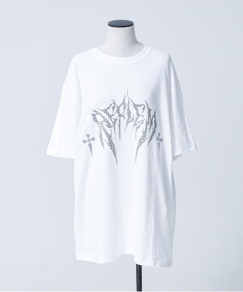 「REFLEM」 半袖Tシャツ FREE ブラック×ホワイト レディース_画像2