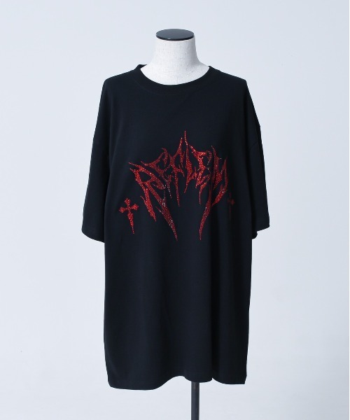「REFLEM」 半袖Tシャツ FREE ブラック×ホワイト レディース_画像5