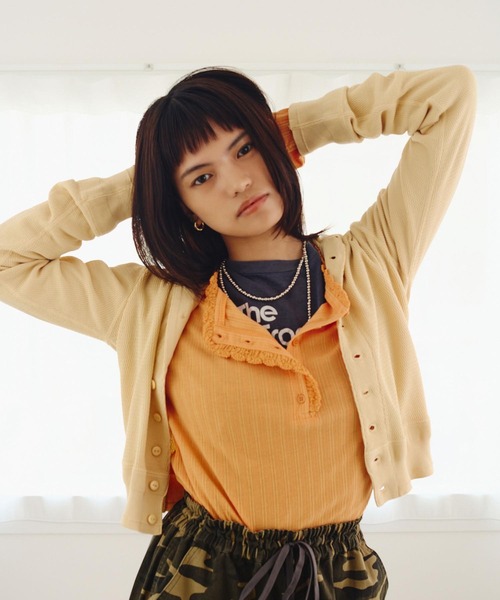 カーディガン 「ROSE BUD別注」FAITH COTTON THERMAL HODDIE CARDIGAN レディース | ROSE BUD | 02