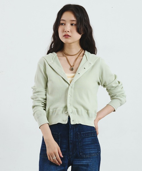 カーディガン 「ROSE BUD別注」FAITH COTTON THERMAL HODDIE CARDIGAN レディース | ROSE BUD | 06