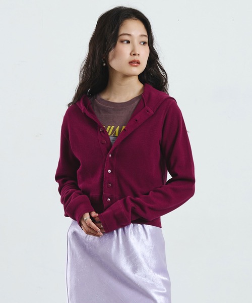 カーディガン 「ROSE BUD別注」FAITH COTTON THERMAL HODDIE CARDIGAN レディース | ROSE BUD | 13