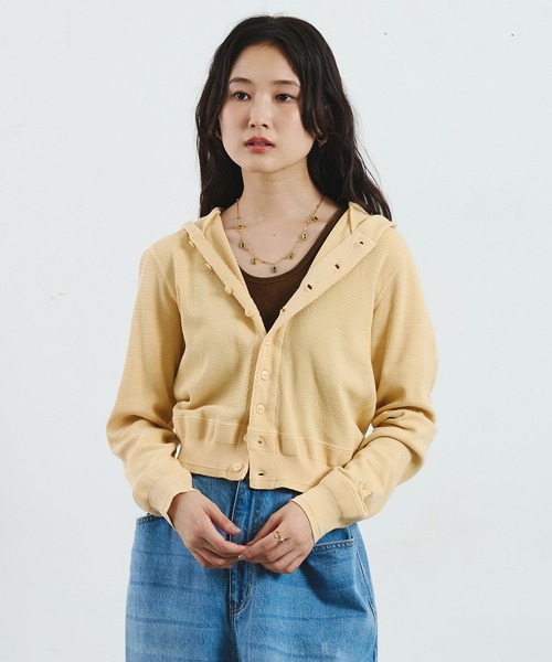 カーディガン 「ROSE BUD別注」FAITH COTTON THERMAL HODDIE CARDIGAN レディース | ROSE BUD | 20