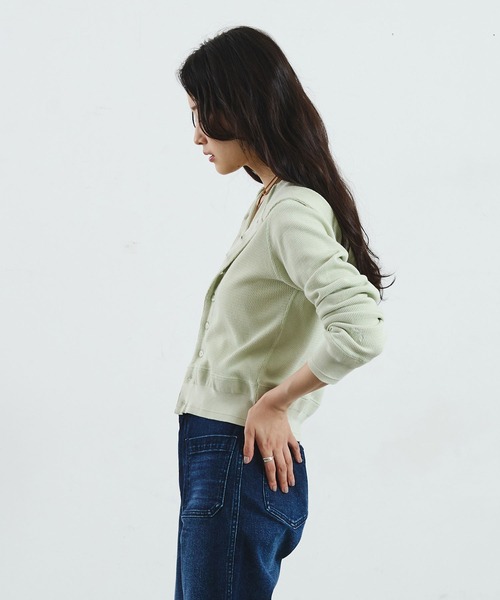 カーディガン 「ROSE BUD別注」FAITH COTTON THERMAL HODDIE CARDIGAN レディース | ROSE BUD | 07