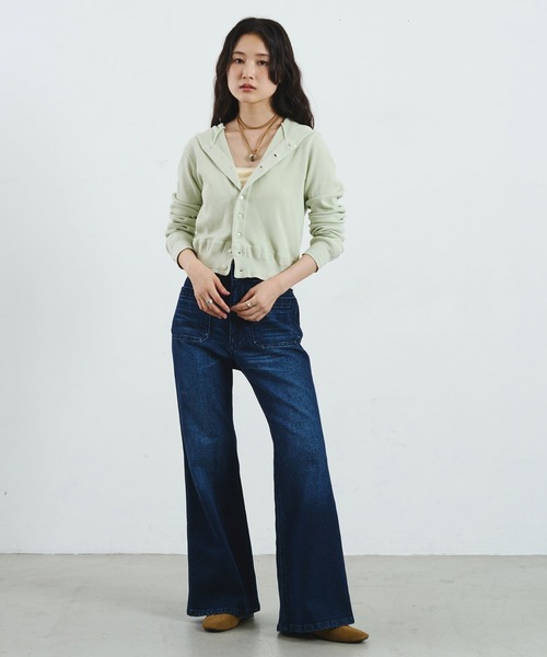 カーディガン 「ROSE BUD別注」FAITH COTTON THERMAL HODDIE CARDIGAN レディース | ROSE BUD | 09