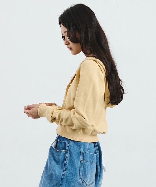 カーディガン 「ROSE BUD別注」FAITH COTTON THERMAL HODDIE CARDIGAN レディース | ROSE BUD | 21