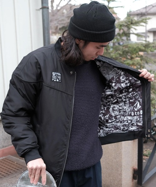 新品　ボルコム　ジャケット　ブルゾン VOLCOM（ボルコム） ブルゾン アウター ブルゾン 中綿 ロゴ ダービー