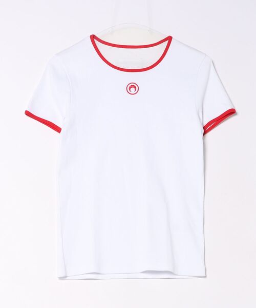 MARINE SERRE（マリーンセル） tシャツ MOON LOGO BICOLOR JERSEY SS T
