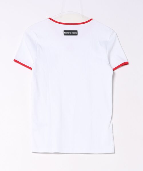 MARINE SERRE（マリーンセル） tシャツ MOON LOGO BICOLOR JERSEY SS T