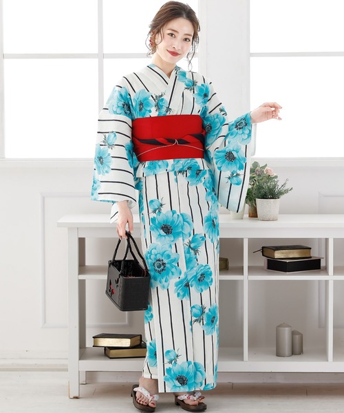 最新作正規品 浴衣 PayPayモール店 - 通販 - PayPayモール \7種類から選べる大人3点セット/シンプル レトロモダン ZOZOTOWN 限定セールHOT