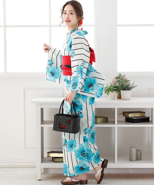 最新作正規品 浴衣 PayPayモール店 - 通販 - PayPayモール \7種類から選べる大人3点セット/シンプル レトロモダン ZOZOTOWN 限定セールHOT