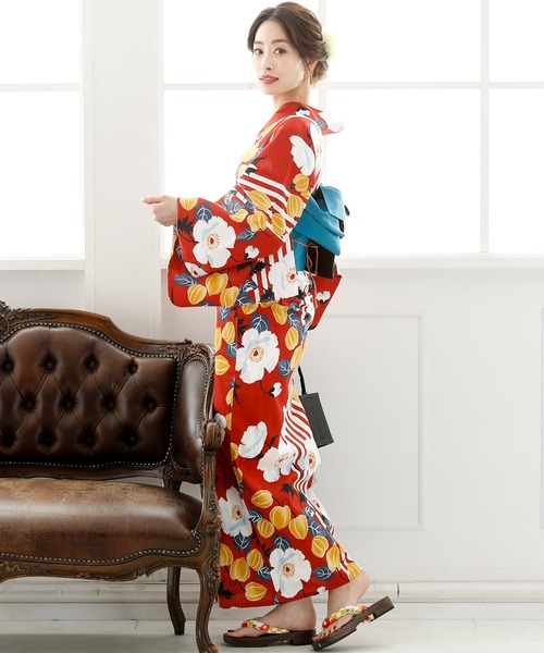 最新作正規品 浴衣 PayPayモール店 - 通販 - PayPayモール \7種類から選べる大人3点セット/シンプル レトロモダン ZOZOTOWN 限定セールHOT