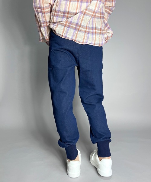 【BADBLOOD】関税込★ビリーウォッシュドデニムスウェットパンツ ☆BADBLOOD ☆BILLY TRACK JEANS BAGGY FIT (BADBLOOD/デニム