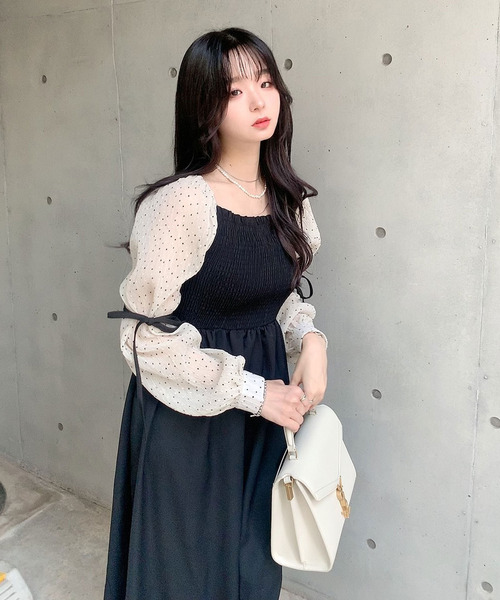 SALEお買い得 ワンピース - 通販 - PayPayモール シャーリングシアードットワンピース ZOZOTOWN PayPayモール店 新作登場2023
