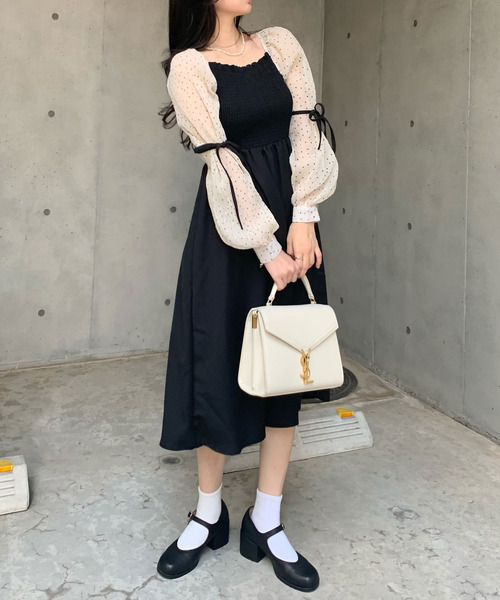 SALEお買い得 ワンピース - 通販 - PayPayモール シャーリングシアードットワンピース ZOZOTOWN PayPayモール店 新作登場2023