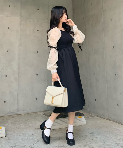 SALEお買い得 ワンピース - 通販 - PayPayモール シャーリングシアードットワンピース ZOZOTOWN PayPayモール店 新作登場2023