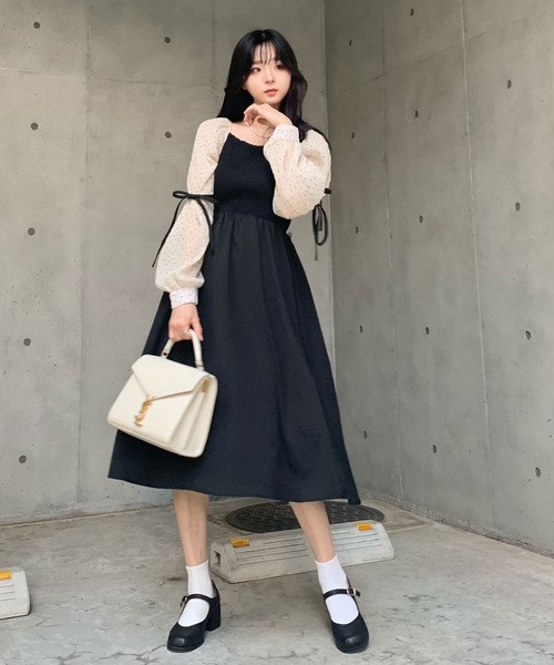 SALEお買い得 ワンピース - 通販 - PayPayモール シャーリングシアードットワンピース ZOZOTOWN PayPayモール店 新作登場2023