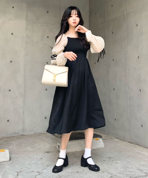 SALEお買い得 ワンピース - 通販 - PayPayモール シャーリングシアードットワンピース ZOZOTOWN PayPayモール店 新作登場2023