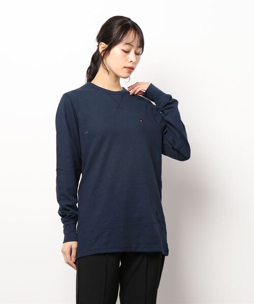 tシャツ Tシャツ レディース Tommy Hilfiger/トミーヒルフィガー Tシャツ 長袖 ロンT サーマル THERMAL LS TEE ロゴ｜zozo｜05