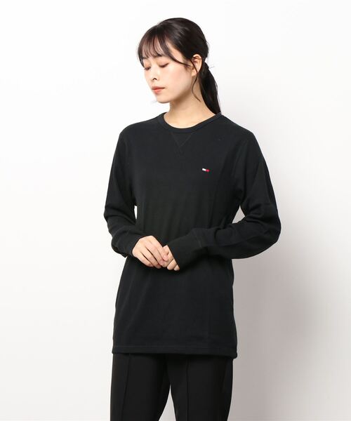 tシャツ Tシャツ レディース Tommy Hilfiger/トミーヒルフィガー Tシャツ 長袖 ロンT サーマル THERMAL LS TEE ロゴ｜zozo｜03