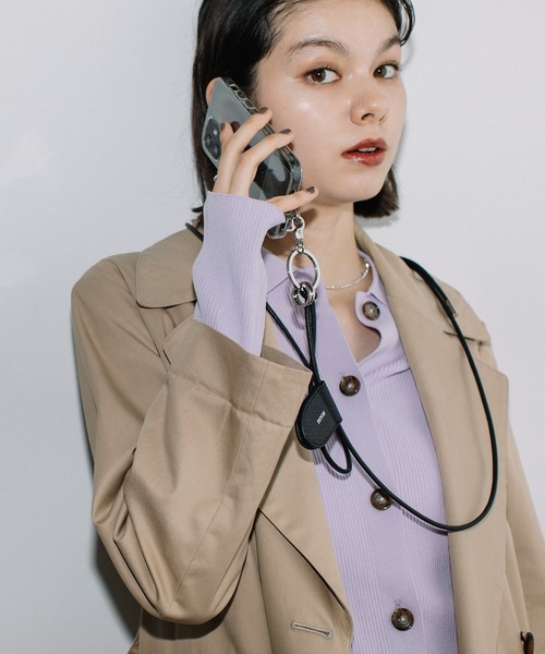 Beau're（ヴュレ） BEAURE カウレザー モバイル＆マスクストラップ