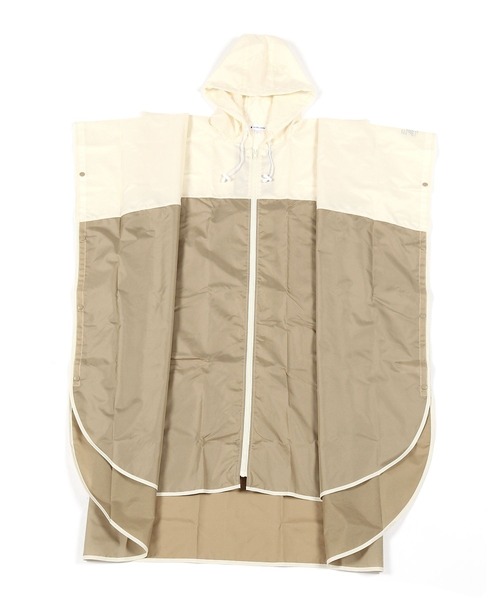 レインボーン GLOBAL WORK レインコート カッパ バイカラーレインポンチョ/163101