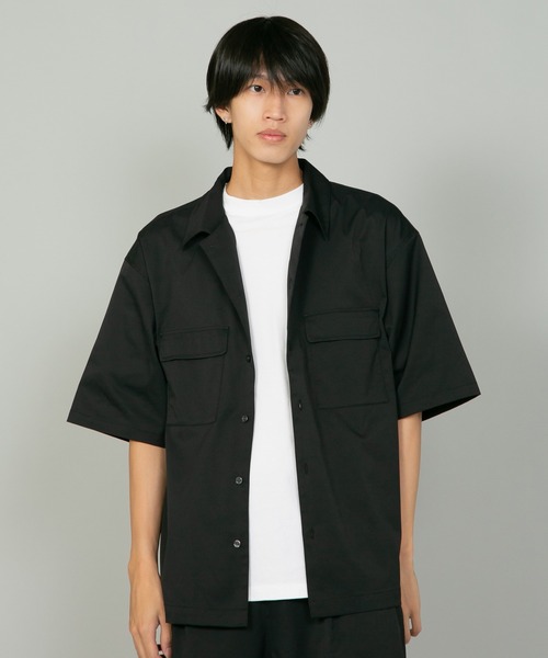 yuni オーバーサイズシャツ　ビッグサイズ　ブラック　コットン ZARA - タグつき新品☆ZARA☆オーバーサイズコットンシャツ☆黒M