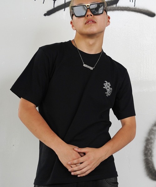【*p(R)ojectR®】Rhinestone Tシャツ Sサイズ RIPPER tシャツ 「RIPPER」RP ラインストーン Tシャツ / RP
