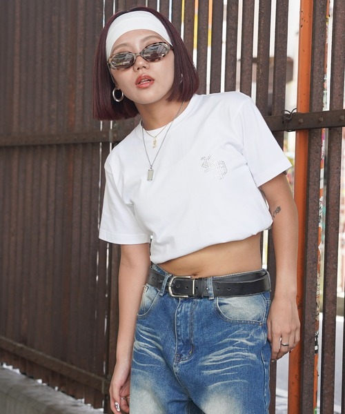 最終値下げ【*p(R)ojectR®】 Rhinestone Tシャツ XL 最終値下げ【*p(R)ojectR®】 Rhinestone Tシャツ XL Rhinestone