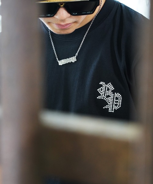【*p(R)ojectR®】Rhinestone Tシャツ Sサイズ RIPPER tシャツ 「RIPPER」RP ラインストーン Tシャツ / RP