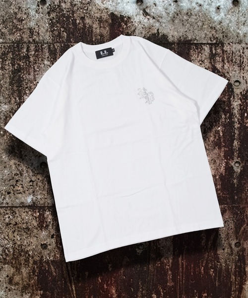 【*p(R)ojectR®】Rhinestone Tシャツ Sサイズ RIPPER tシャツ 「RIPPER」RP ラインストーン Tシャツ / RP