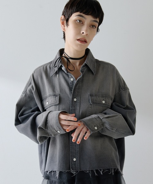 【未使用・タグ付き】Whim Gazetteデニムシャツ デニムシャツ（シャツ/ブラウス）｜Whim Gazette（ウィム