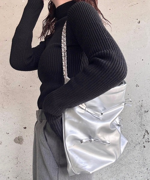 トートバッグ シルバーリボントートバッグ レディース : ZOZOTOWN