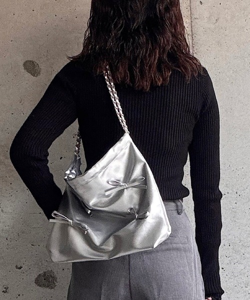 トートバッグ シルバーリボントートバッグ レディース : ZOZOTOWN