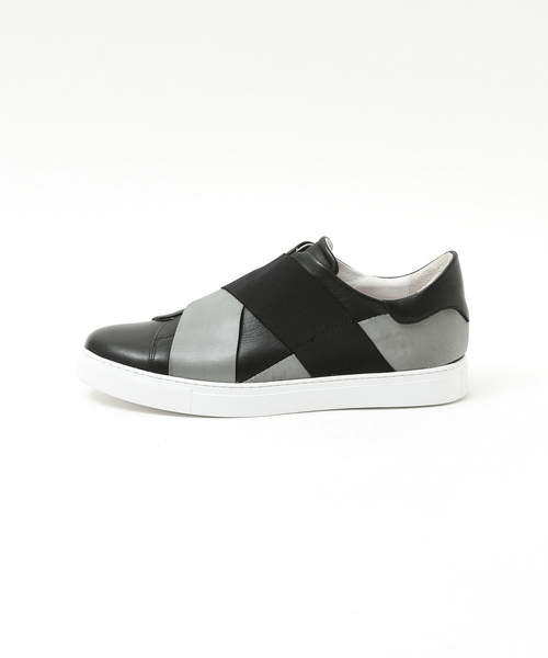 UNLINE by alfredoBANNISTER ベルトスリッポン alfredoBANNISTER スニーカー 「ELASTIC TRAINER」ベルトライン