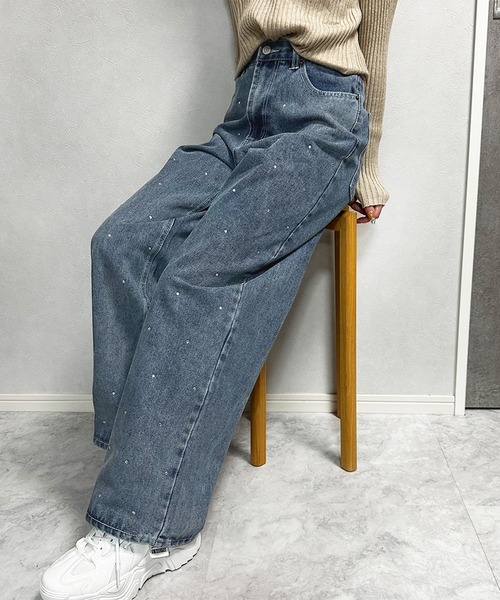 FILTH デニムパンツ ワイドフィット セール】fuv - wide denim pants ワイドデニムパンツ made in