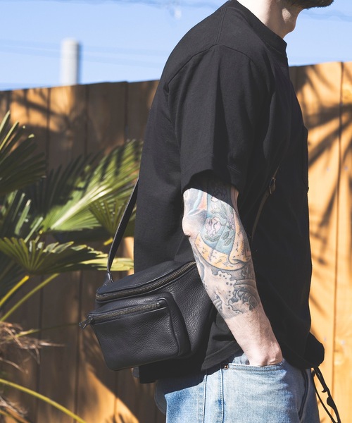 ウエストポーチ WATER PROOF WASHABLE LEATHER / BODY SHOULDER BAG