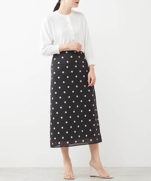 PRADA ブラウン ドット柄 タイトスカート タイトスカート PRADA(プラダ) スカート(レディース) - 海外通販