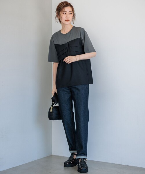 23区 tシャツ 「WEB限定カラーあり/洗える」スムースデザイン
